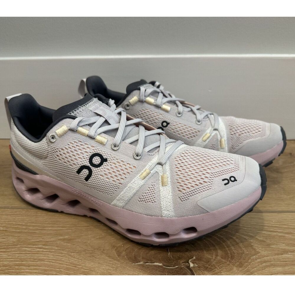 Women's On CloudSurfer Trail Running Shoes Silver/Mauve Size 9.5 GUC! - Picture 5 of 9